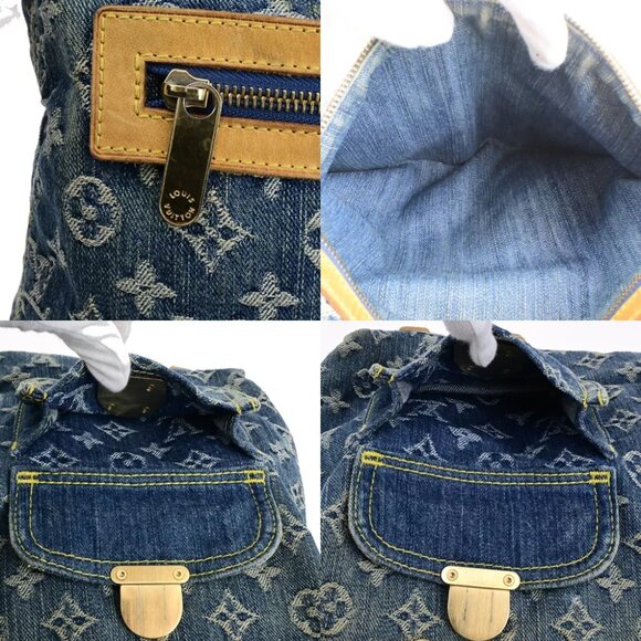 LOUIS VUITTON Buggy GM Shoulder Bag Monogram Denim Leather Blue M95048 25SJ587 - Picture 2 of 15